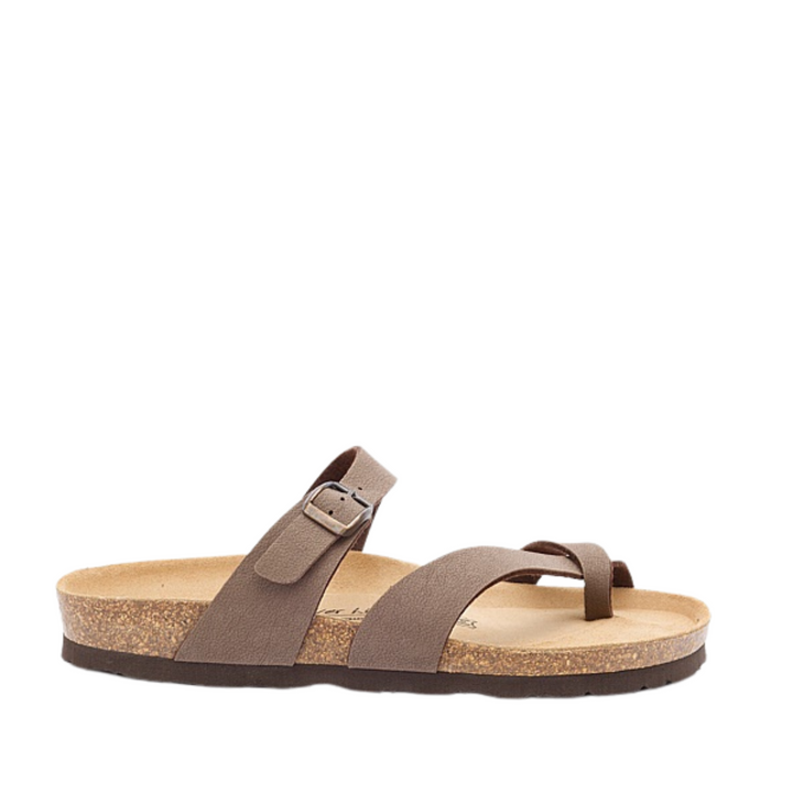 SILVER LINING TOLEDO SANDALS - MOCCA NUBUCK - Northern Shoe Store
