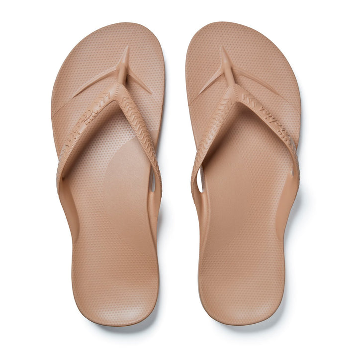 Archies arch support thongs - Tan